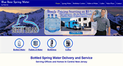 Desktop Screenshot of bluebearwater.com