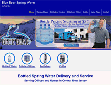 Tablet Screenshot of bluebearwater.com